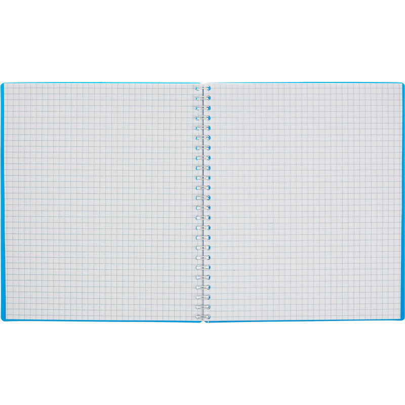 Тетрадь общая Attache 80л клетка А5,спираль, обложка Plastic