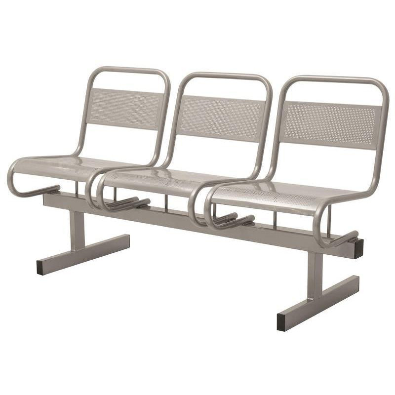 Многоместная секция AM_0MX перфорированная 3-хмест. серая ral 7040 глянец