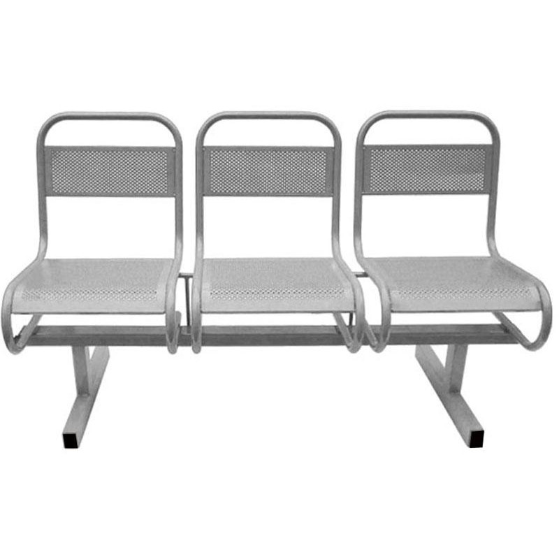 Многоместная секция AM_0MX перфорированная 3-хмест. серая ral 7040 глянец