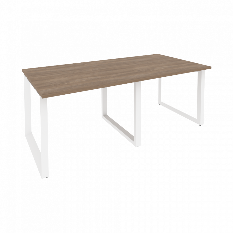 Onix Стол переговорный O.MO-PRG-2.1 Дуб Аризона/Металл Белый 1960*980*750