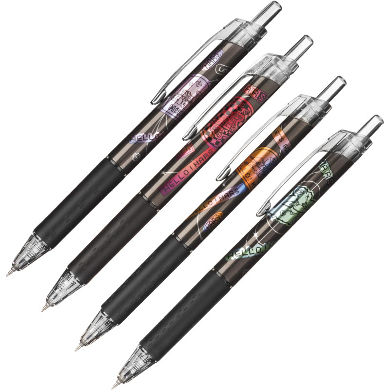 Ручка гелевая автомат M&G Hello Mars, д.ш. 0,5 мм, синяя, манж., ассорти