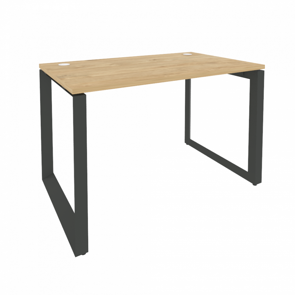 Onix Стол рабочий на О-образном м/к O.MO-SP-2.7 Тиквуд Светлый/Металл Антрацит 1180*720*750 Onix Стол рабочий на О-образном м/к O.MO-SP-2.7 Тиквуд Светлый/Металл Антрацит 1180*720*750