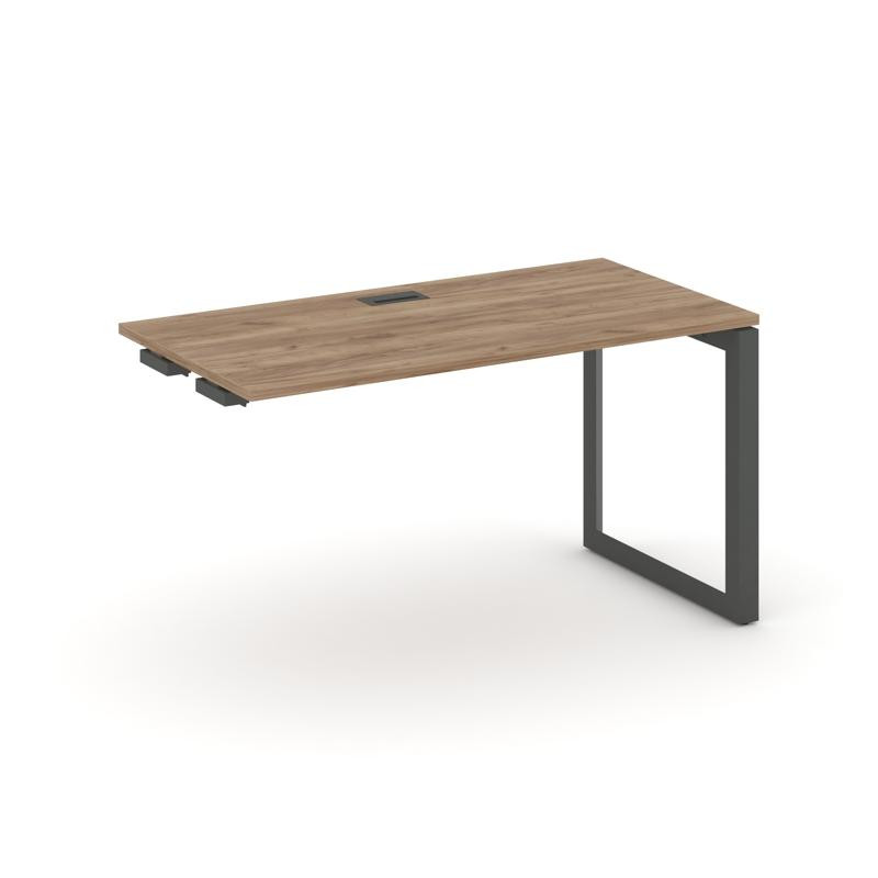 Style Project Стол-приставка к опор. элем. SN-59O.OPRS-001 Дуб Табак/Металл Антрацит/Черный Заглушка