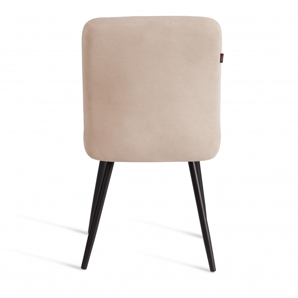 Стул обеденный Medeo  (2 шт. в упаковке) LT, велюр, бежевый/черный, 7, 45х56х89 см