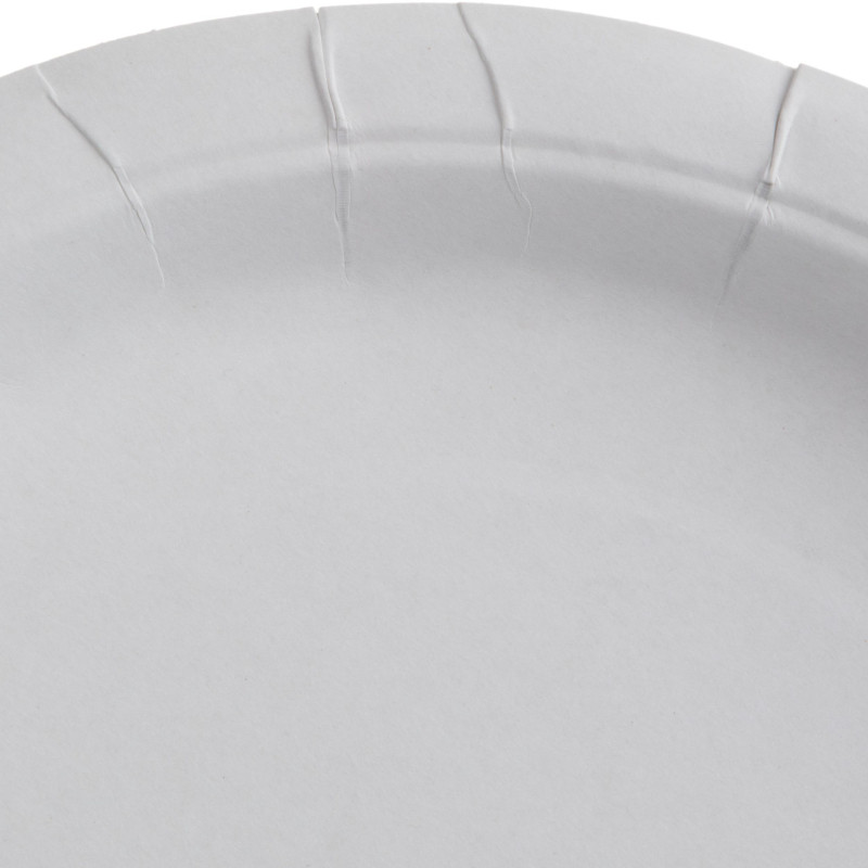 Тарелка одноразовая из ламинированной бумаги д 230 мм, 50шт/уп