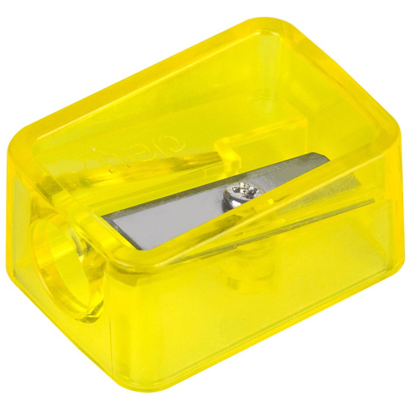 Точилка ручная Deli, 1 отверстие, пластик, стальное лезвие, ассорти