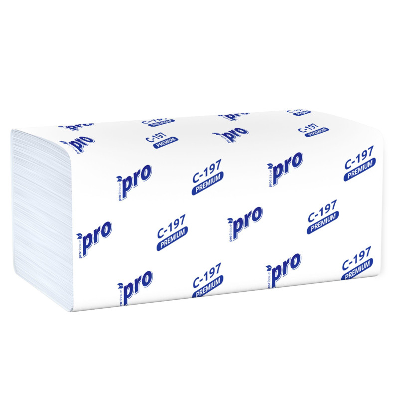 Полотенца бумажные д/держ.PRO 2сл 200л/пач 20пач/кор V-слож.C197