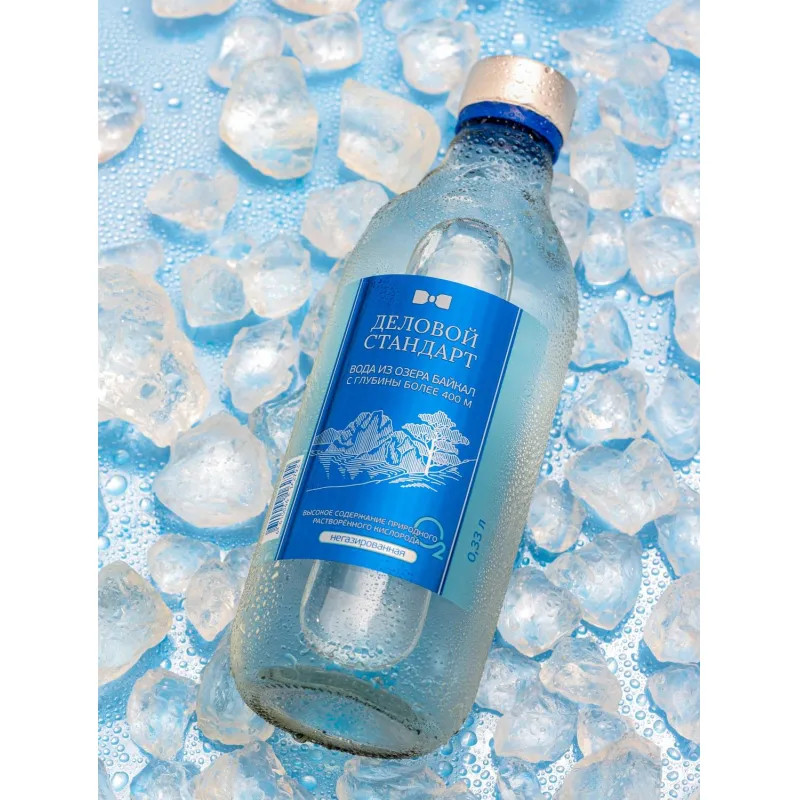 Вода питьевая Деловой Стандарт 0,33 негаз, стек/бут (LEGEND of BAIKAL)
