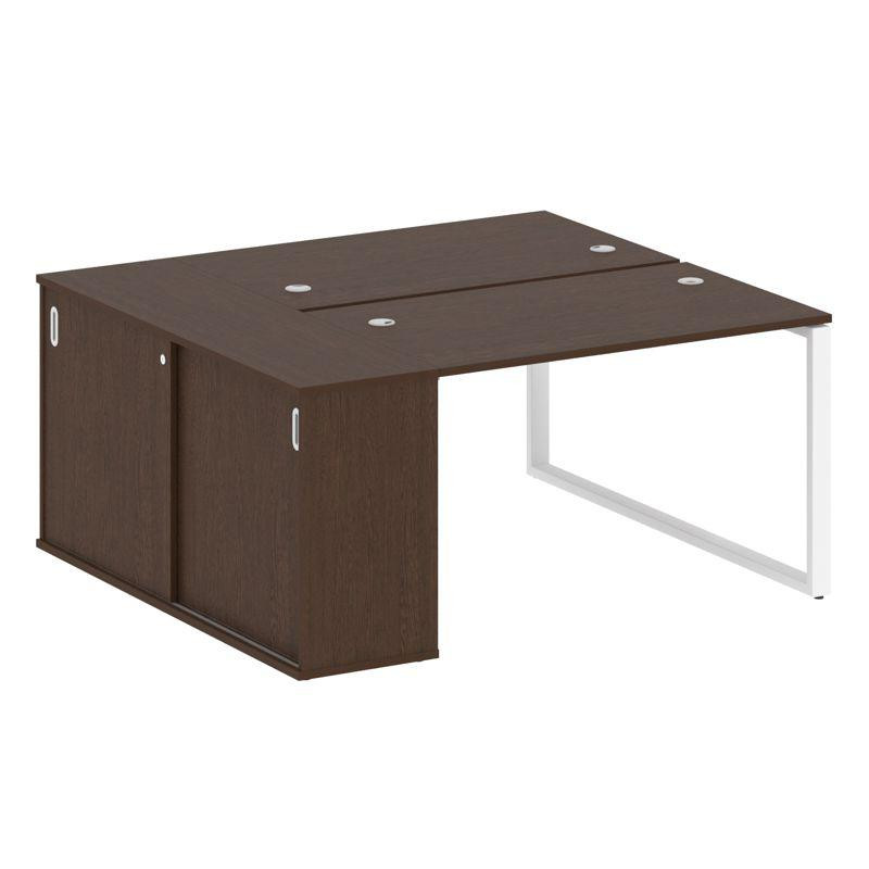 Metal System Рабочая станция с шкафом-купе на О-образном м/к БО.РС-СШК-1.2 Т Венге Цаво/Металл Белый Metal System Рабочая станция с шкафом-купе на О-образном м/к БО.РС-СШК-1.2 Т Венге Цаво/Металл Белый