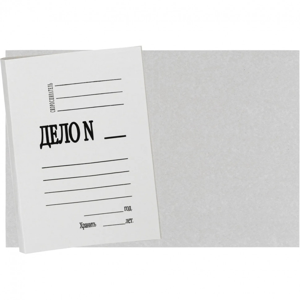 Папка-обложка Дело 360г/м2 немелованная, 200 шт уп 1496174