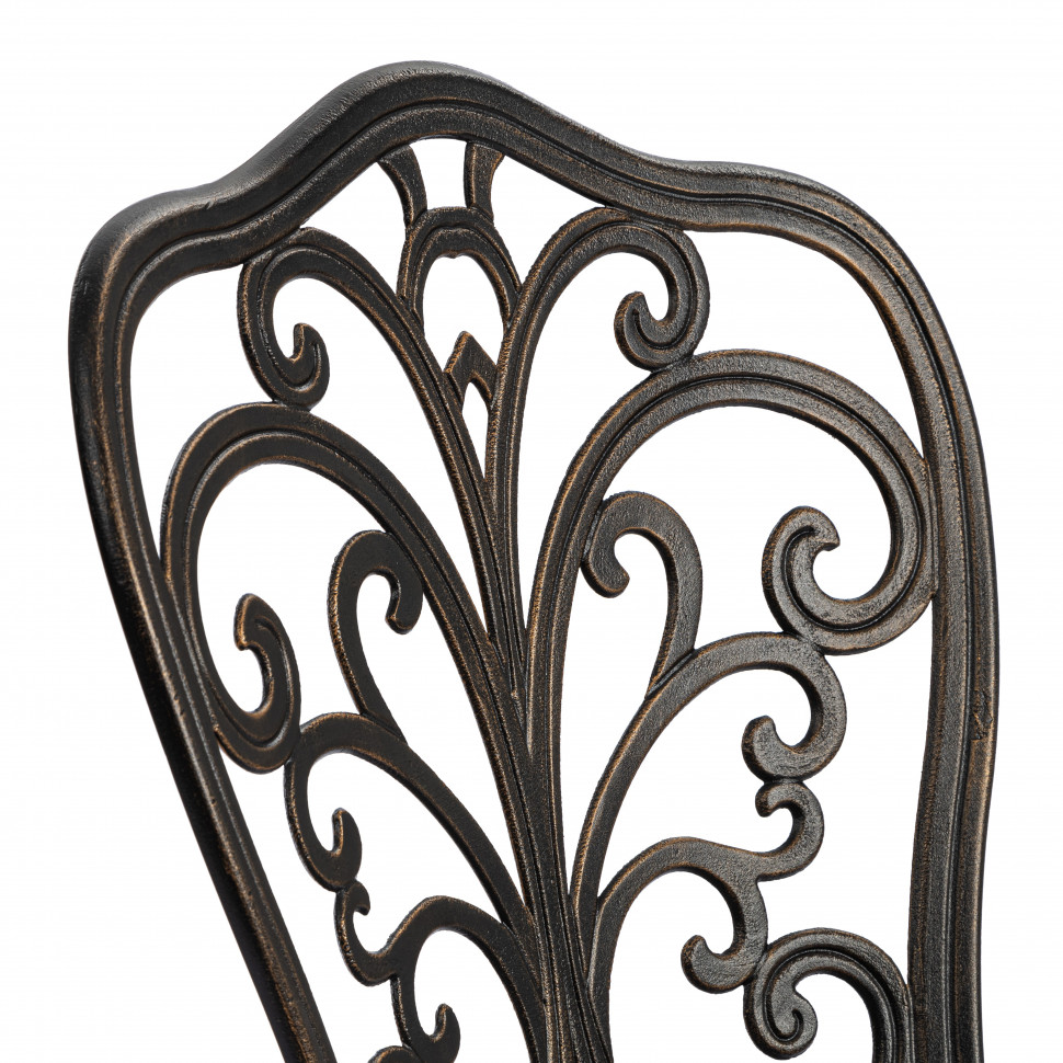 Стул Secret de Maison Mozart/Моцарт алюминиевый сплав, 53х41х89см, бронзовый