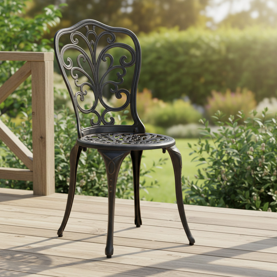 Стул Secret de Maison Mozart/Моцарт алюминиевый сплав, 53х41х89см, бронзовый