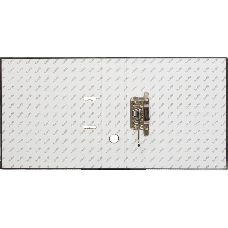 Папка-регистратор мрамор 70мм,черн,бум/бум,карм.кор.,мет.уг