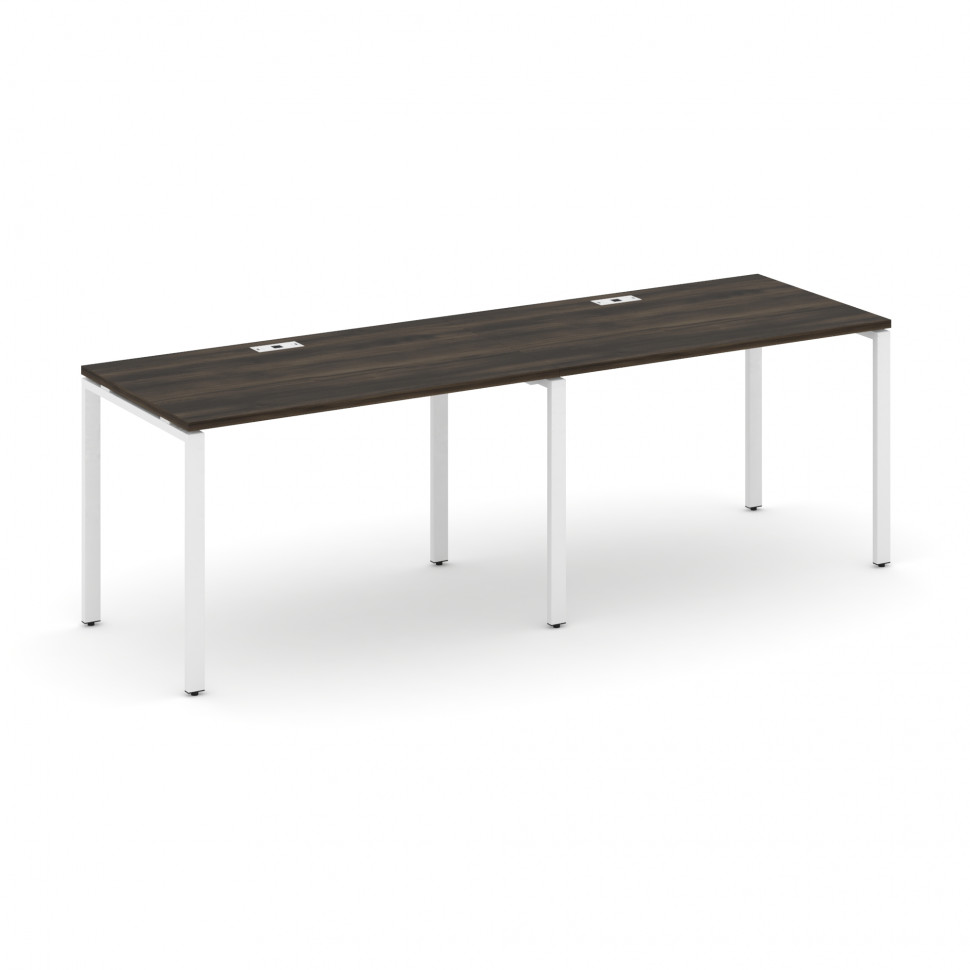 Concept Рабочая станция 2 места CN.ORS-002 Дуб Мали/Металл Белый 2360*720*750