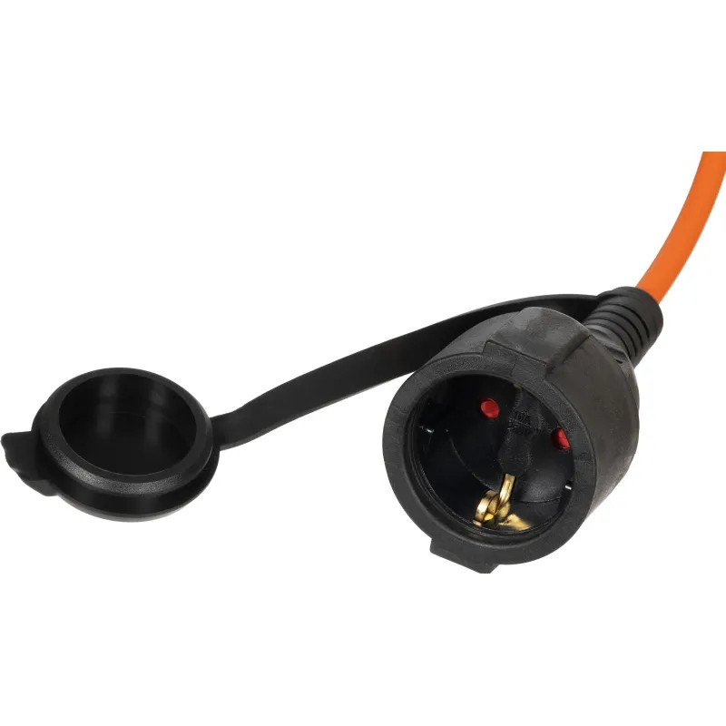 Удлинитель Topfort ПВС 2х1кв.мм 10м в бухте 10А 1 гнездо б/з.,с/заг.,IP44