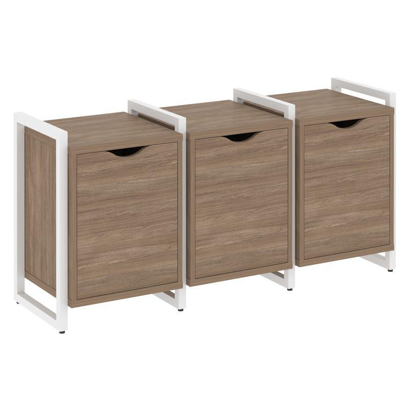 Loft Тумба на регулируемых опорах VR.L-TN-5.O Дуб Аризона/Металл Белый 1440*460*719 Loft Тумба на регулируемых опорах VR.L-TN-5.O Дуб Аризона/Металл Белый 1440*460*719