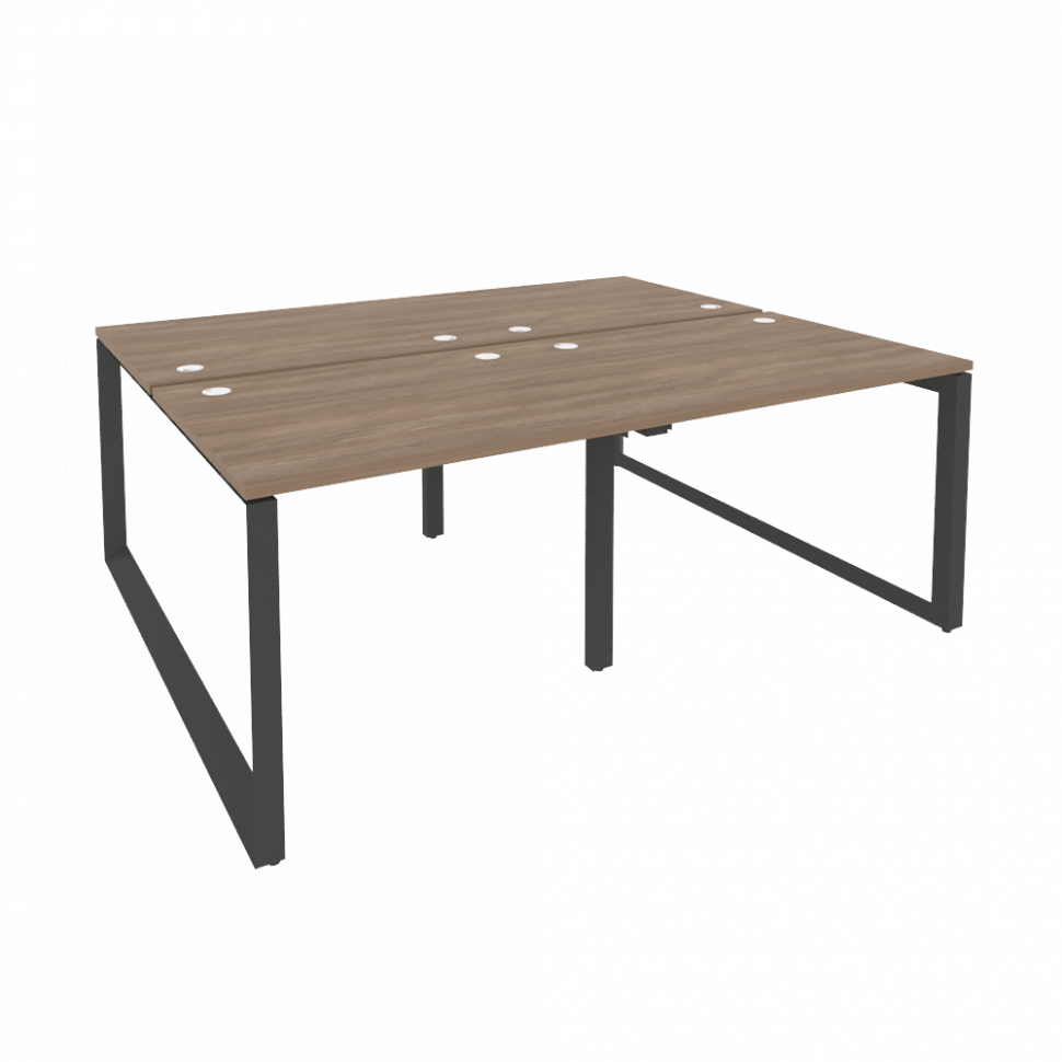 Onix Рабочая станция на О-образном м/к O.MO-D.RS-4.1.8 Дуб Аризона/Металл Антрацит 1960*1635*750