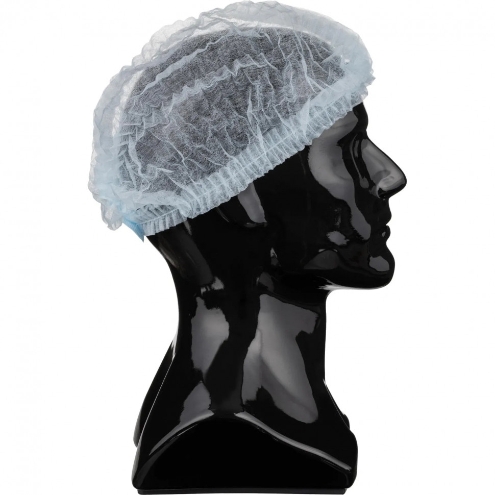 Шапочка Шарлотта неткан. голуб. пл 12г 48 см Комус, 100шт/уп