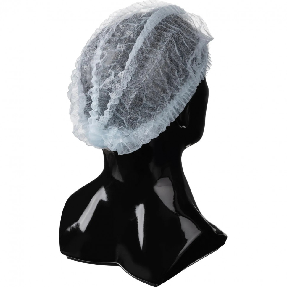 Шапочка Шарлотта неткан. голуб. пл 12г 48 см Комус, 100шт/уп