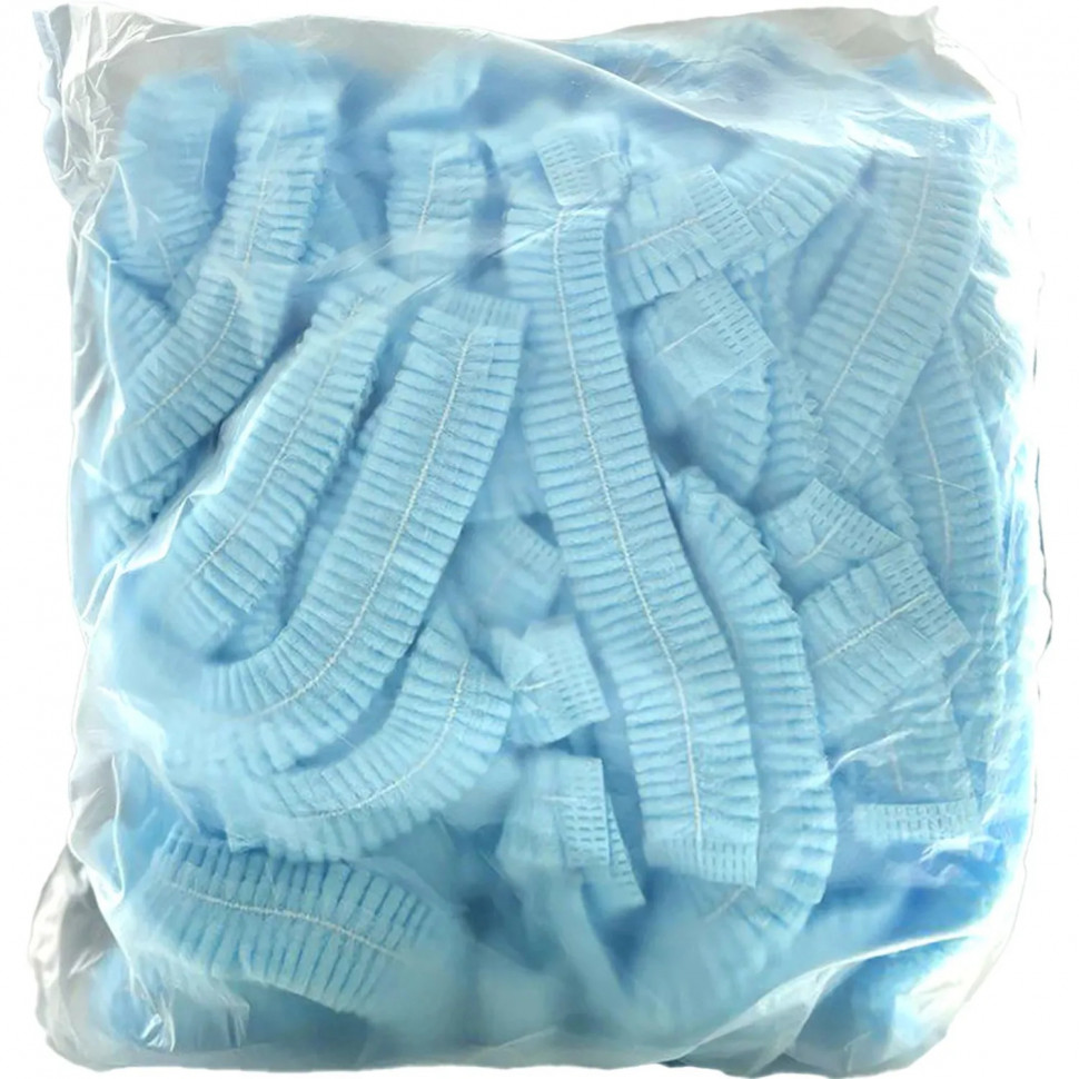 Шапочка Шарлотта неткан. голуб. пл 12г 48 см Комус, 100шт/уп