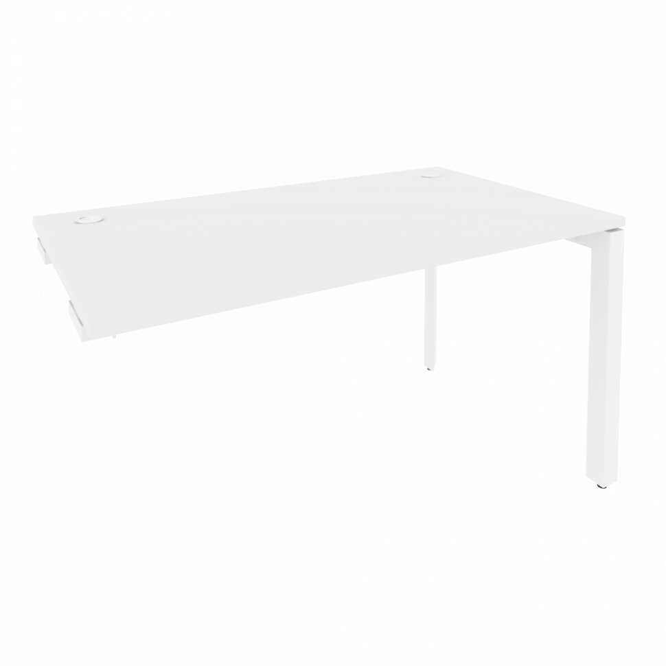 Onix Стол-приставка на П-образном м/к к опорным элементам O.MP-SPR-3.8 Белый Бриллиант/Металл Белый