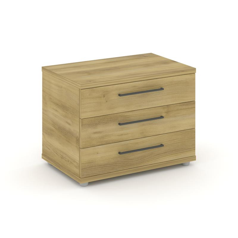 Rift Тумба опорная/приставная RF.TOP-021 Дуб Винченцо/Черный Ручки 600*450*523