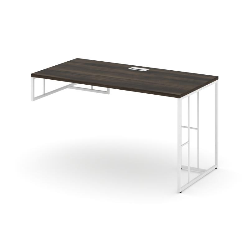 Rift Стол письменный для опорной тумбы левый RF.SPOT-013 (L) Дуб Мали/Металл Белый 1380*700*750