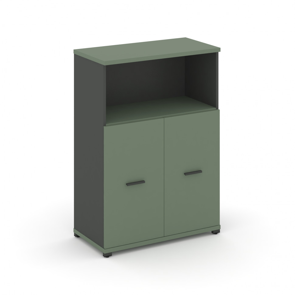 Concept Шкаф 1 широкая секция, 3 ниши CN.STS-313 A Кобо/Антрацит/Металл Антрацит 836*420*1186