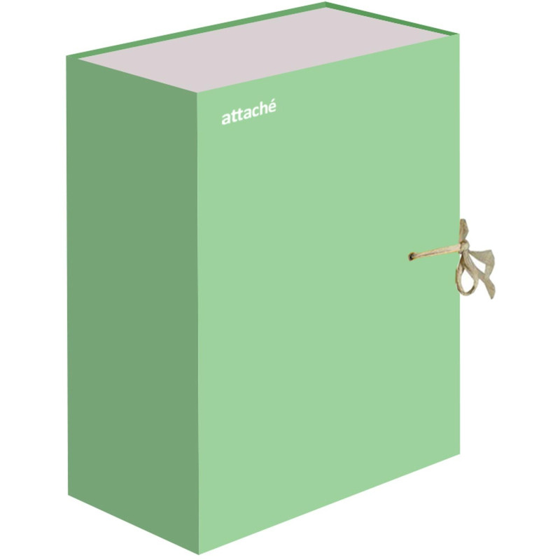 Папка архивная Attache Bright Сolours А4 лам.карт, лайм 120мм