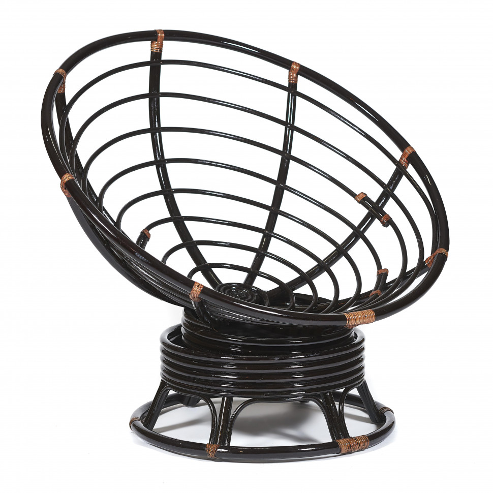 Кресло-качалка PAPASAN/ПАПАСАН w 23/01 B /без подушки/ 115х78х104 см, Antique brown (античный черно-коричневый)