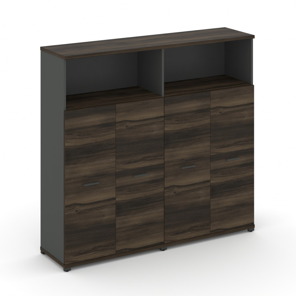 Concept Шкаф 2 широкие секции, 4 ниши CN.STS-423 A Дуб Мали/Антрацит/Металл Антрацит 1668*420*1554 Concept Шкаф 2 широкие секции, 4 ниши CN.STS-423 A Дуб Мали/Антрацит/Металл Антрацит 1668*420*1554