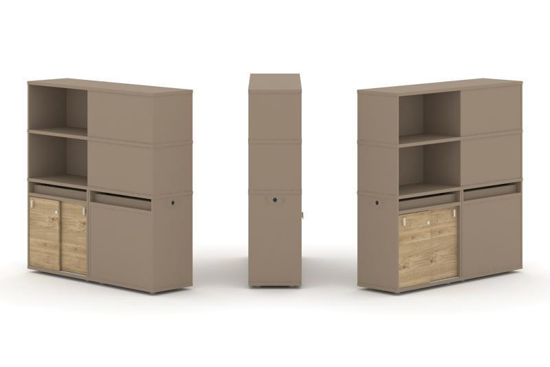 Estetica Набор №21. Тумба двойная+высокая надставка ES.NB.2V-21 Латте/Тиквуд Светлый 1500*410*1520 Estetica Набор №21. Тумба двойная+высокая надставка ES.NB.2V-21 Латте/Тиквуд Светлый 1500*410*1520