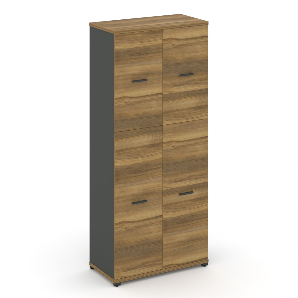 Concept Шкаф 1 широкая секция, 5 ниш CN.STS-515 A Сандал Янтарный/Антрацит/Металл Антрацит 836*420*1