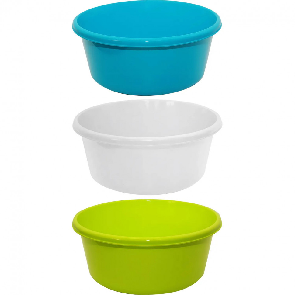 Таз 6л пластик  круглый