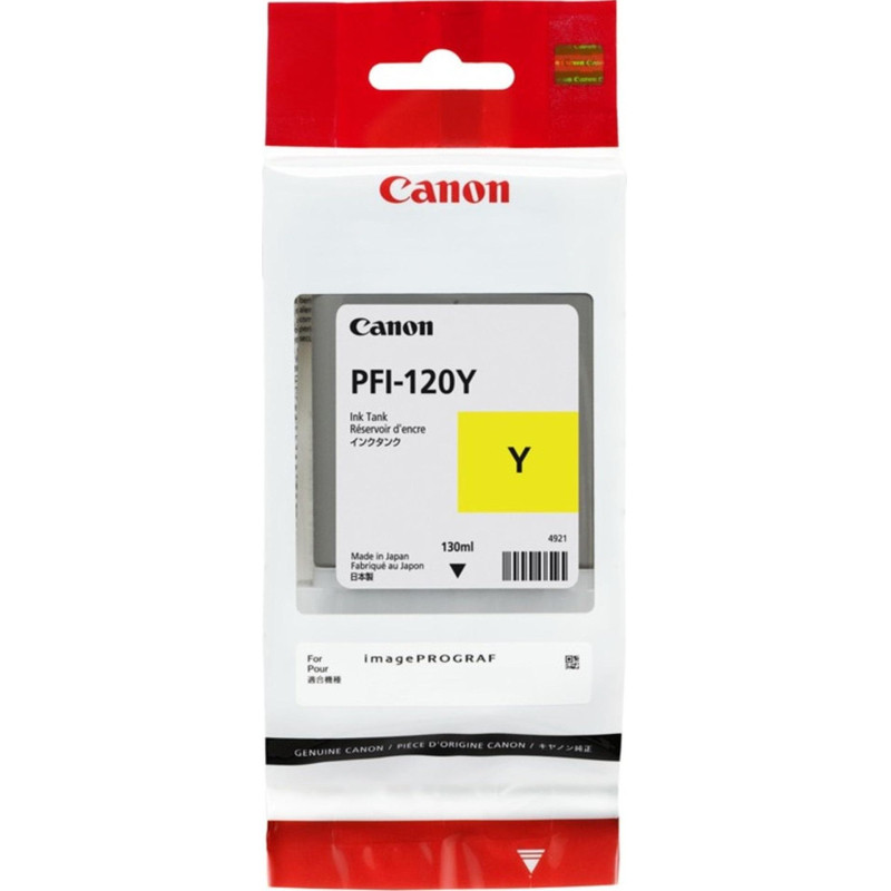 Картридж струйный Canon PFI-120 (2888C001) жел. (130мл) для TM-200/205/300