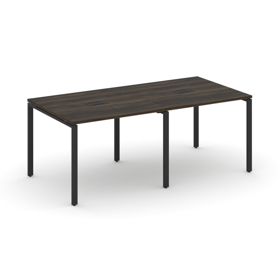 Concept Стол переговорный (2 столешницы) CN.PRG-021 Дуб Мали/Металл Черный 1960*980*750
