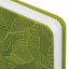Ежедневник датированный 2024 А5 138x213 мм, BRAUBERG "Foliage", под кожу, зеленый, 114923