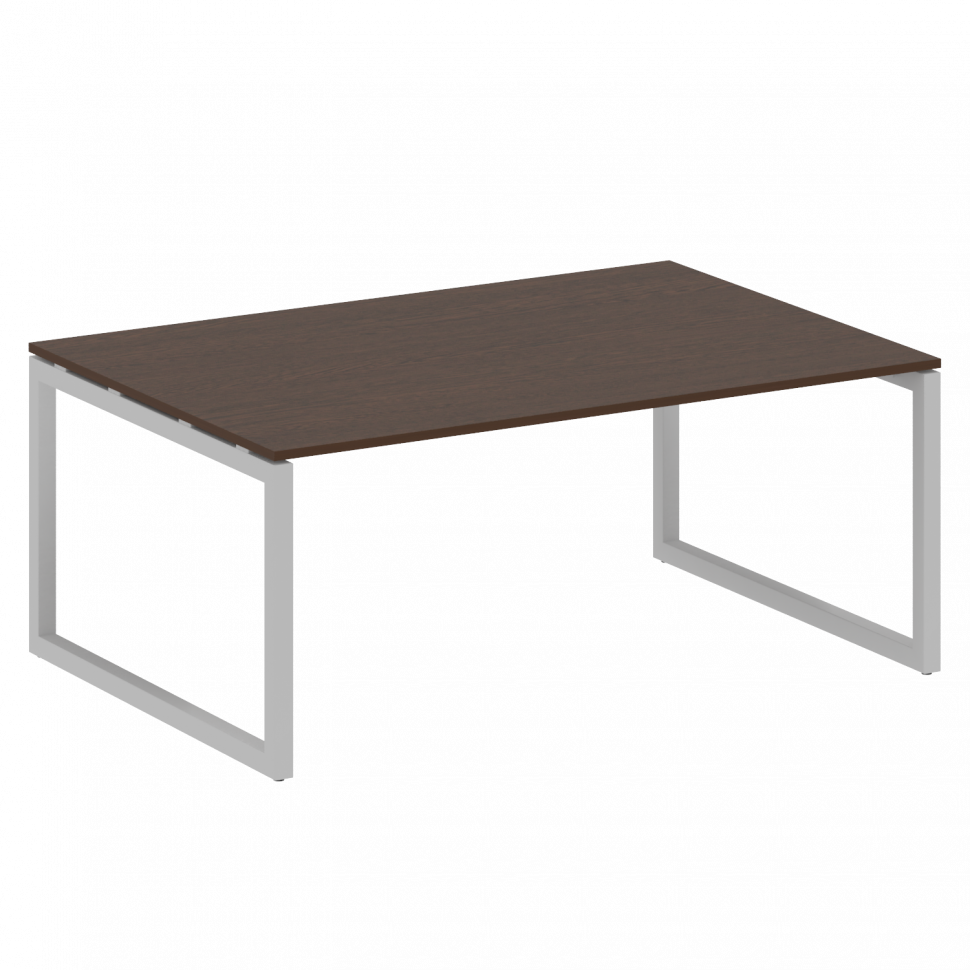 Metal System Quattro Переговорный стол (1 столешница) на О-образном м/к 50БО.ПРГ-1.5 Венге Цаво/Мета