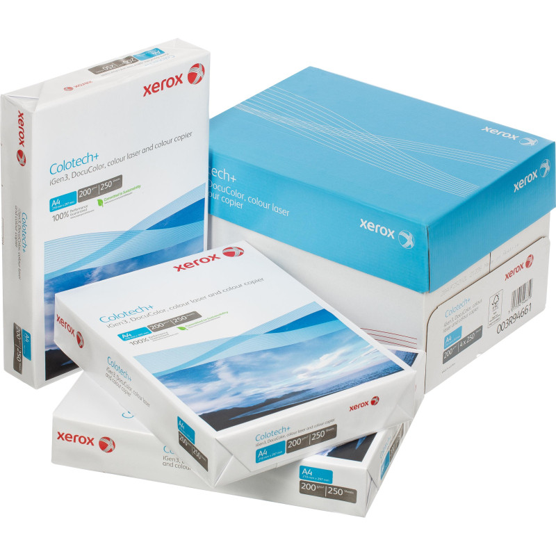 Бумага для цв.лазер.печ. Xerox Colotech + ( A4, 200 г/кв.м, 250)