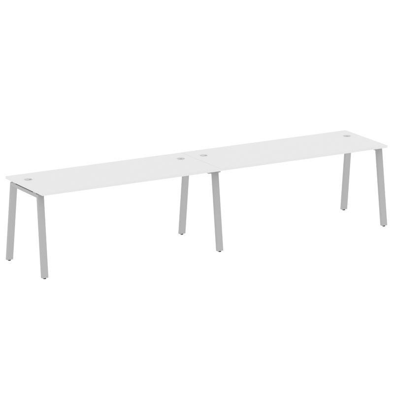 Metal System Рабочая станция на 2 места на А-образном м/к БА.СМ-2.5 Белый/Металл Серый 3600*720*750 Metal System Рабочая станция на 2 места на А-образном м/к БА.СМ-2.5 Белый/Металл Серый 3600*720*750