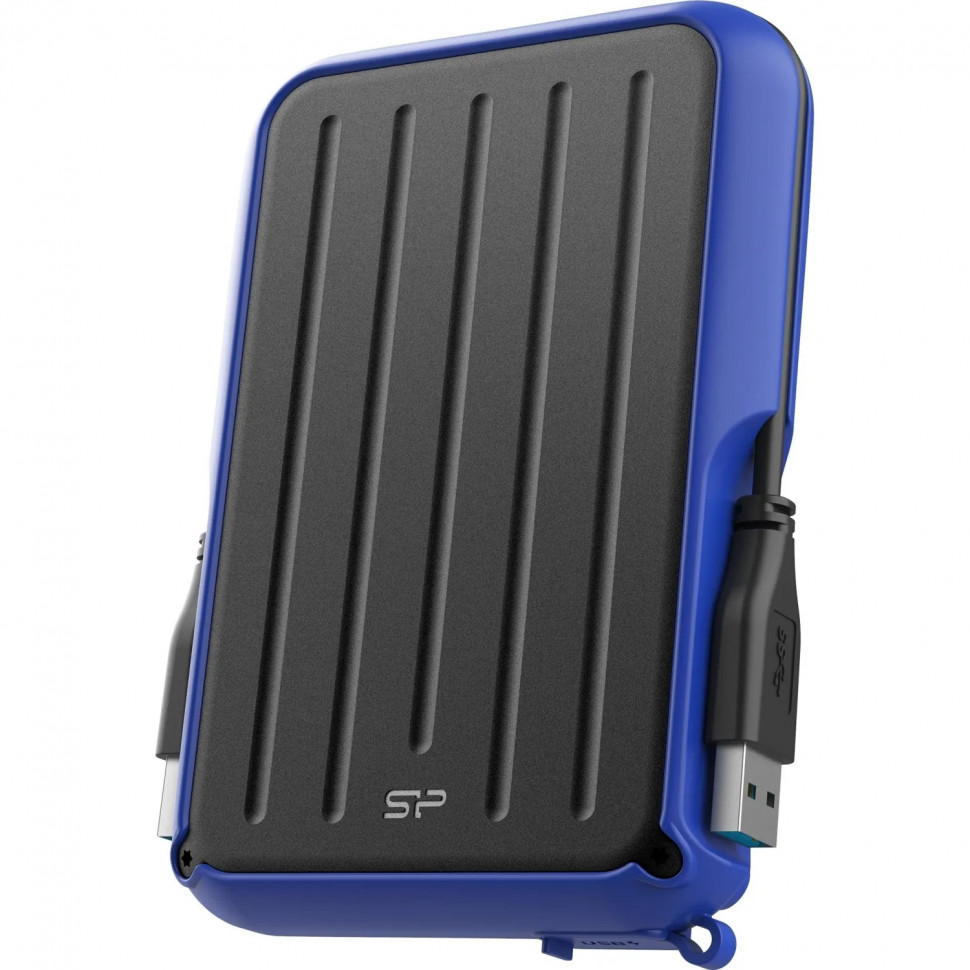 Портативный HDD Silicon Power Armor A66 4 TB USB 3.2, синий, черный
