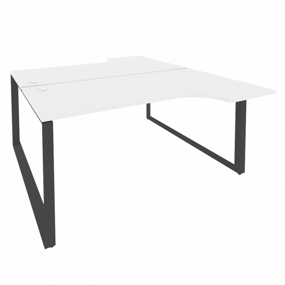 Onix Рабочая станция на О-образном м/к O.MO-D.SA-1 Белый Бриллиант/Металл Антрацит 1580*1995*750 (14 Onix Рабочая станция на О-образном м/к O.MO-D.SA-1 Белый Бриллиант/Металл Антрацит 1580*1995*750 (14