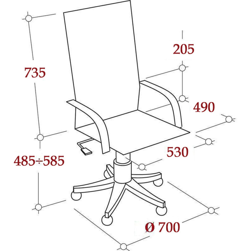 Кресло 0MX_VB_Бюрократ CH-608SL/BLACK сетка/ткань/кожзам черн.,хром
