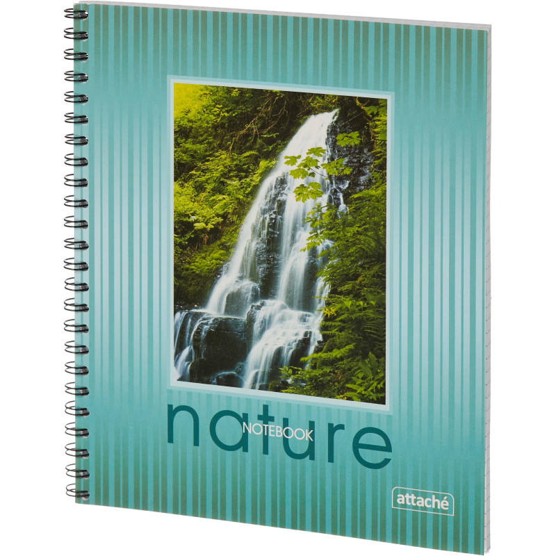 Тетрадь общая Attache,80л,клет,А5,спир,обл.мел.карт