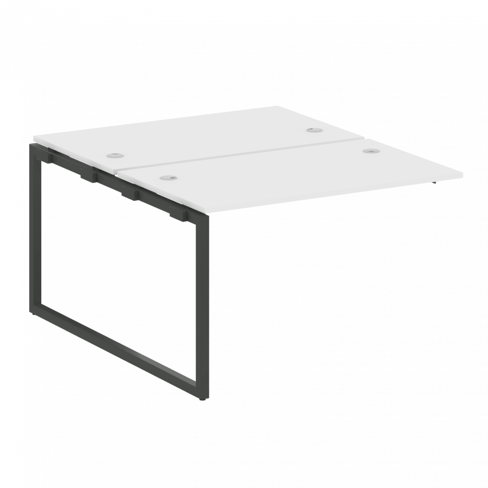 Metal System Quattro Проходной элемент рабочей станции на О-образном м/к 40БО.ПРС-СП-2.2 Белый/Метал Metal System Quattro Проходной элемент рабочей станции на О-образном м/к 40БО.ПРС-СП-2.2 Белый/Метал