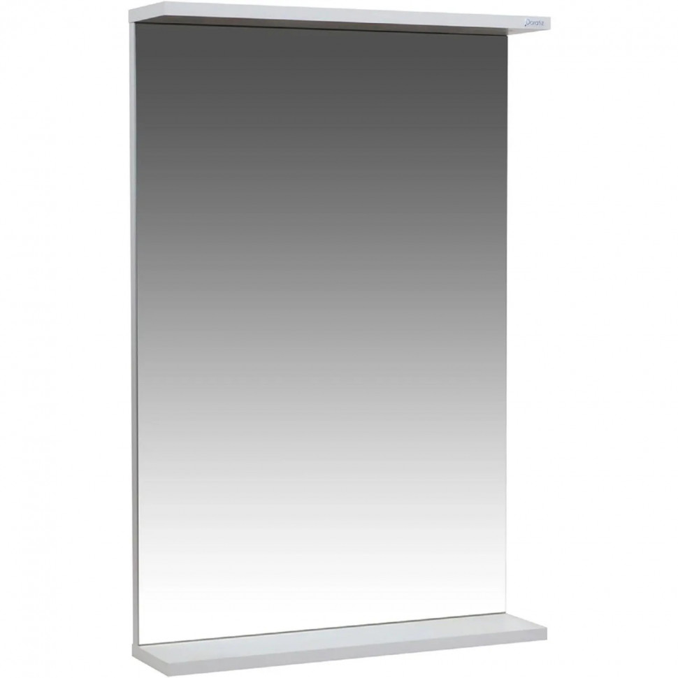 Зеркало TZ_Бора-бора 50 с полкой, белое