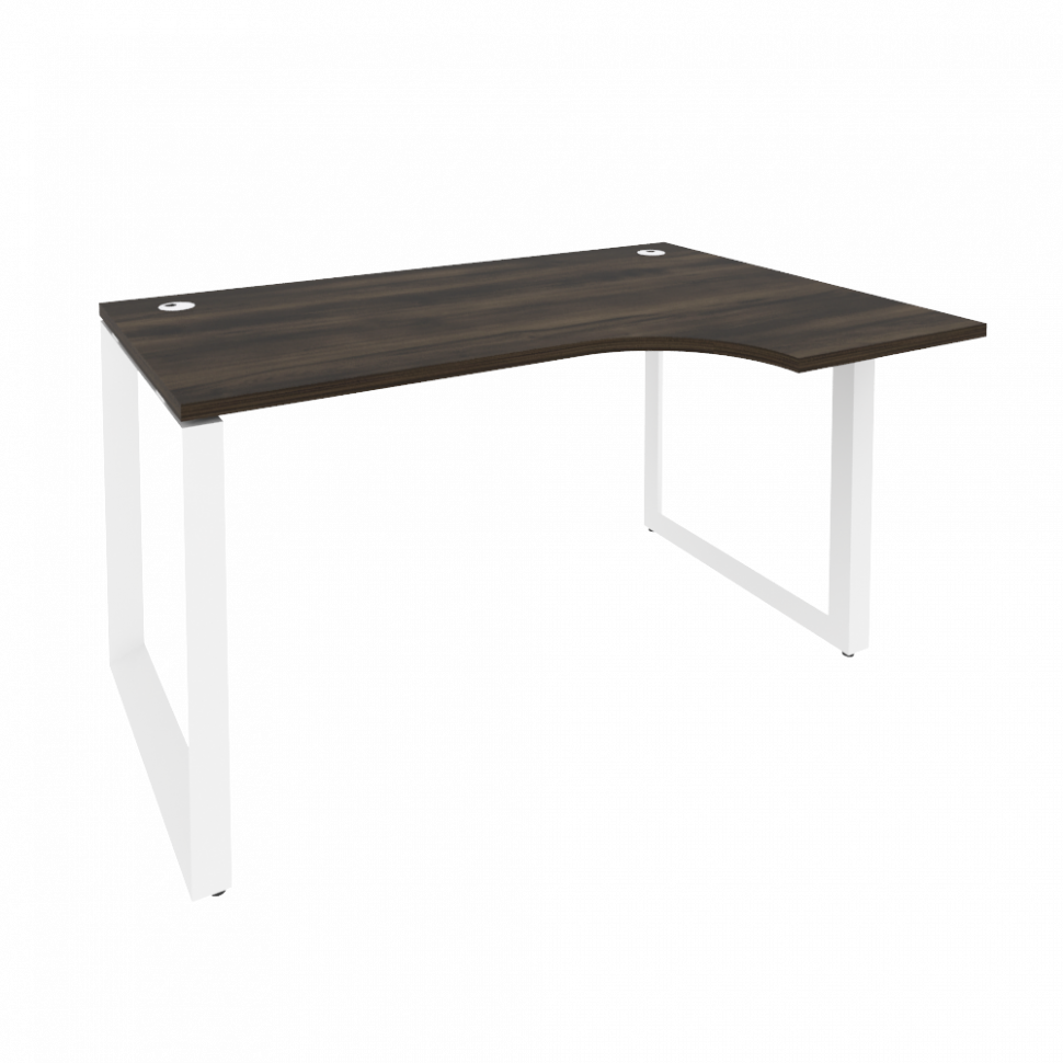 Onix Стол эргономичный правый на О-образном м/к O.MO-SA-2 (R) Дуб Мали/Металл Белый 1380*980*750 (72 Onix Стол эргономичный правый на О-образном м/к O.MO-SA-2 (R) Дуб Мали/Металл Белый 1380*980*750 (72