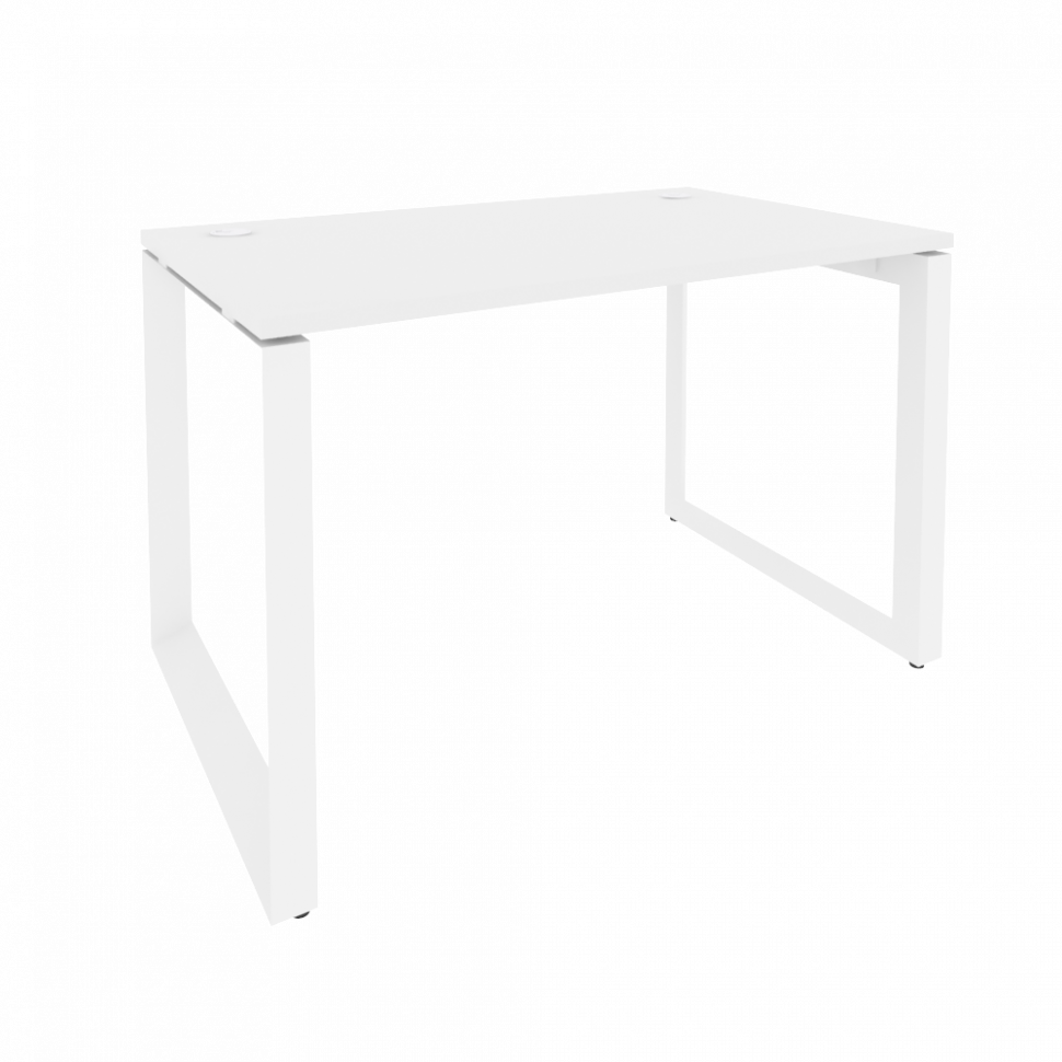 Onix Стол рабочий на О-образном м/к O.MO-SP-2.7 Белый Бриллиант/Металл Белый 1180*720*750 Onix Стол рабочий на О-образном м/к O.MO-SP-2.7 Белый Бриллиант/Металл Белый 1180*720*750