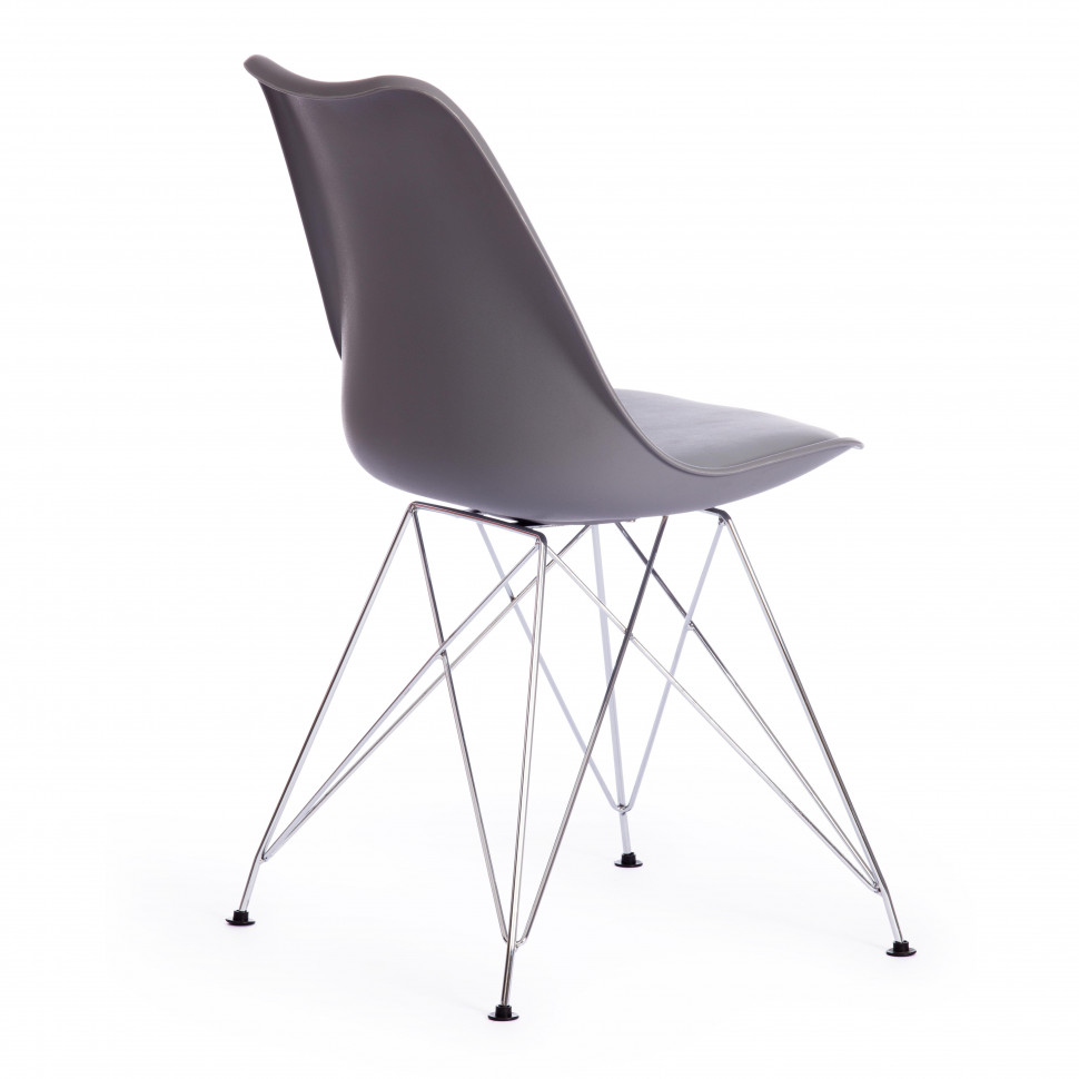 Стул TULIP IRON CHAIR (mod.EC-123) металл/пластик, 54,5*48*83,5см, серый