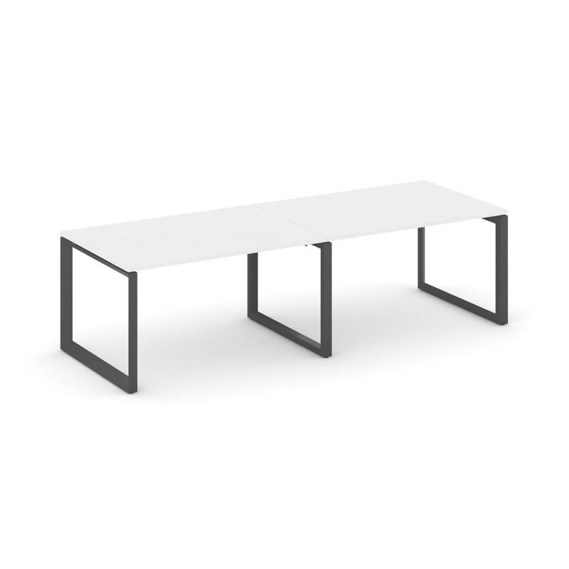 Style Project Стол переговорный SN-59O.SPRG-013.3 Белый/Металл Антрацит 2760*980*750